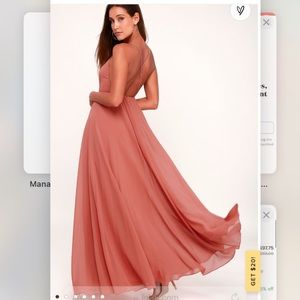 Brand new Lulus “Mythical Kind of Love” dress in dusty rose color